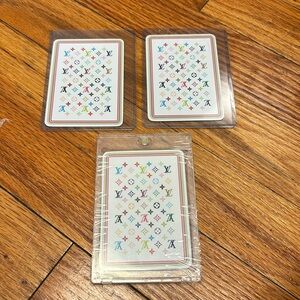 Louis Vouitton Playing Cards in plastic case Set of 3